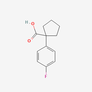 molecular formula C12H13FO2 B1331334 1-(4-氟苯基)环戊基甲酸 CAS No. 214262-99-4