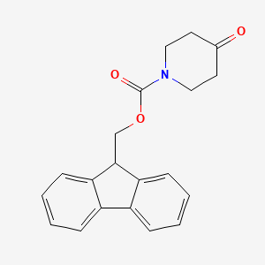 molecular formula C20H19NO3 B1331337 1-Fmoc-4-piperidone CAS No. 204376-55-6
