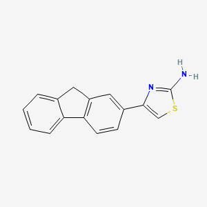 molecular formula C16H12N2S B1331342 4-(9H-fluoren-2-yl)-1,3-thiazol-2-amine CAS No. 299438-56-5