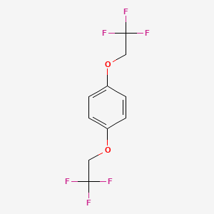 molecular formula C10H8F6O2 B1331345 1,4-Bis(2,2,2-trifluoroethoxy)benzene CAS No. 66300-61-6