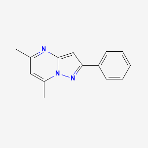 molecular formula C14H13N3 B1331346 5,7-二甲基-2-苯基吡唑并[1,5-a]嘧啶 CAS No. 87119-67-3