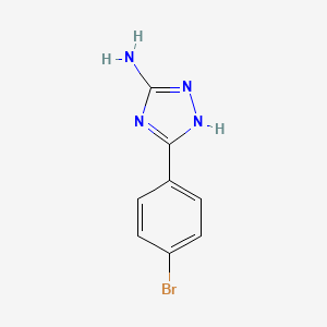 molecular formula C8H7BrN4 B1331349 5-(4-bromophenyl)-4H-1,2,4-triazol-3-amine CAS No. 54464-13-0