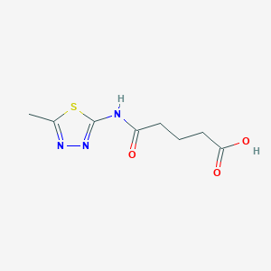 molecular formula C8H11N3O3S B1331350 4-(5-Methyl-[1,3,4]thiadiazol-2-ylcarbamoyl)-butyric acid CAS No. 247225-30-5
