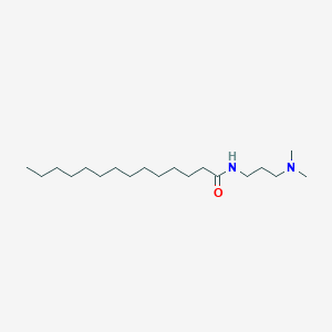 molecular formula C19H40N2O B133136 Tetradecanamide, N-[3-(dimethylamino)propyl]- CAS No. 45267-19-4