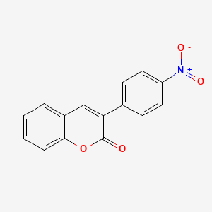 molecular formula C15H9NO4 B1331361 3-(4-硝基苯基)-2H-色烯-2-酮 CAS No. 2555-25-1