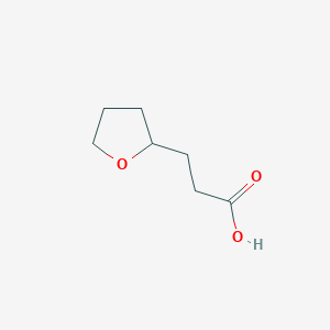 molecular formula C7H12O3 B1331362 3-(Oxolan-2-yl)propanoic acid CAS No. 935-12-6