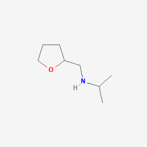 molecular formula C8H17NO B1331363 Isopropyl-(tetrahydro-furan-2-ylmethyl)-amine CAS No. 5064-46-0