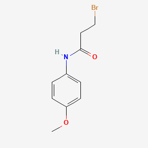 molecular formula C10H12BrNO2 B1331364 3-Bromo-n-(4-methoxyphenyl)propanamide CAS No. 7661-14-5