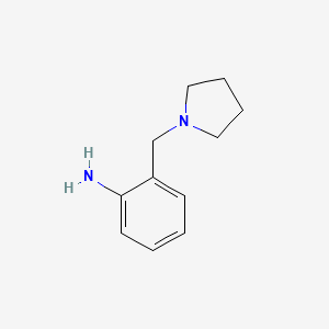 molecular formula C11H16N2 B1331365 2-(Pyrrolidin-1-ylmethyl)aniline CAS No. 55727-59-8
