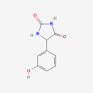 molecular formula C9H8N2O3 B1331367 5-(3-Hydroxyphenyl)imidazolidine-2,4-dione CAS No. 74438-97-4
