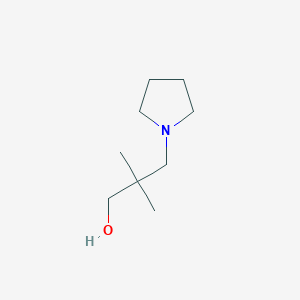 molecular formula C9H19NO B1331373 2,2-二甲基-3-(吡咯烷-1-基)丙醇 CAS No. 39067-46-4