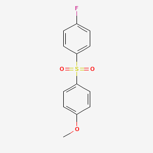 molecular formula C13H11FO3S B1331376 4-氟苯基 4-甲氧基苯基砜 CAS No. 339-25-3