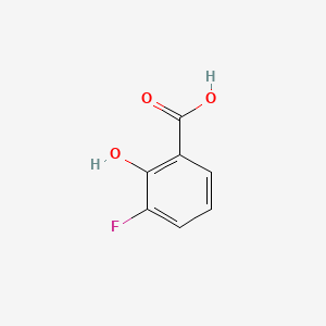 molecular formula C7H5FO3 B1331377 3-Fluoro-2-hydroxybenzoic acid CAS No. 341-27-5