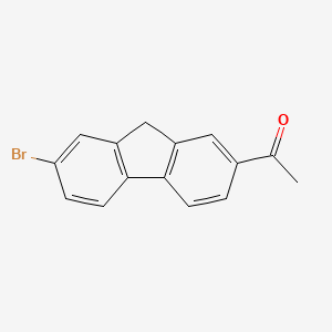 molecular formula C15H11BrO B1331383 1-(7-Bromo-9h-fluoren-2-yl)ethanone CAS No. 34172-50-4