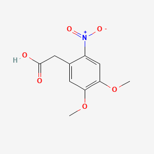 molecular formula C10H11NO6 B1331384 2-(4,5-二甲氧基-2-硝基苯基)乙酸 CAS No. 73357-18-3