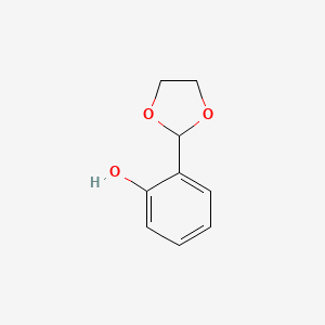 molecular formula C9H10O3 B1331385 2-(1,3-Dioxolan-2-yl)phenol CAS No. 6988-19-8