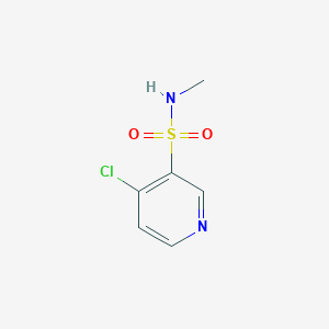 molecular formula C6H7ClN2O2S B13313894 4-Chloro-N-methylpyridine-3-sulfonamide 
