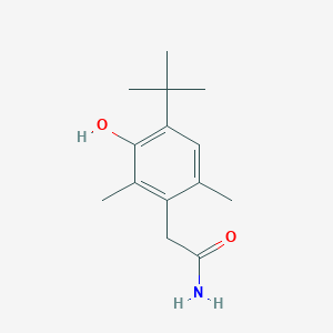 molecular formula C14H21NO2 B133139 2-(4-叔丁基-3-羟基-2,6-二甲苯基)乙酰胺 CAS No. 55699-13-3