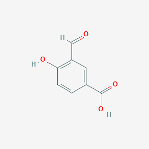 molecular formula C8H6O4 B1331390 3-甲酰基-4-羟基苯甲酸 CAS No. 584-87-2