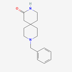 molecular formula C16H22N2O B1331392 9-Benzyl-3,9-diazaspiro[5.5]undecan-2-one CAS No. 500360-86-1
