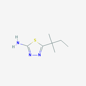 molecular formula C7H13N3S B1331395 5-(1,1-Dimethylpropyl)-1,3,4-thiadiazol-2-amine CAS No. 89881-38-9
