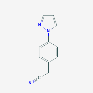 molecular formula C11H9N3 B133141 [4-(1H-吡唑-1-基)苯基]乙腈 CAS No. 143426-55-5