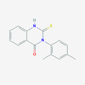 molecular formula C16H14N2OS B1331415 3-(2,4-Dimethyl-phenyl)-2-mercapto-3h-quinazolin-4-one CAS No. 22458-49-7