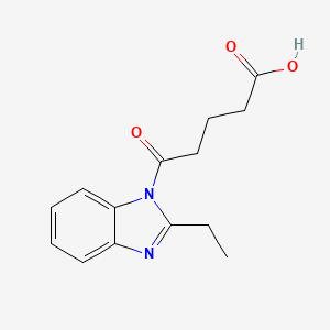 B1331421 5-(2-Ethyl-benzoimidazol-1-yl)-5-oxo-pentanoic acid CAS No. 380491-73-6