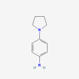 molecular formula C10H14N2 B1331422 4-(Pyrrolidin-1-yl)aniline CAS No. 2632-65-7