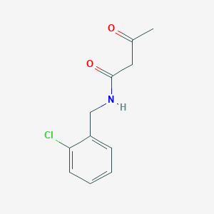 molecular formula C11H12ClNO2 B1331426 N-(2-Chlorobenzyl)-3-oxobutanamide CAS No. 331713-76-9