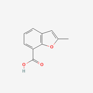 molecular formula C10H8O3 B1331442 2-Methylbenzofuran-7-carboxylic acid CAS No. 31457-07-5
