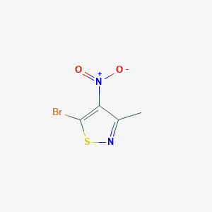 molecular formula C4H3BrN2O2S B1331444 5-Bromo-3-methyl-4-nitro-1,2-thiazole CAS No. 35610-98-1
