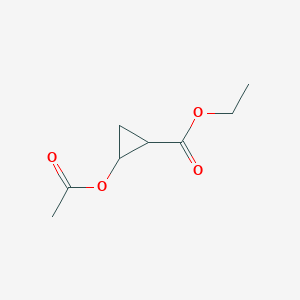 molecular formula C8H12O4 B1331445 Ethyl 2-acetoxycyclopropanecarboxylate CAS No. 72229-07-3