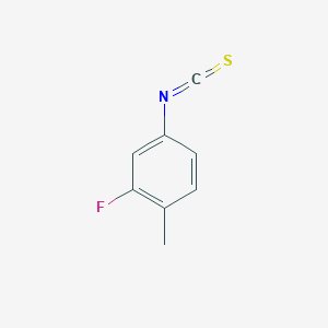 molecular formula C8H6FNS B1331456 2-氟-4-异硫氰酸酯-1-甲基苯 CAS No. 116401-53-7