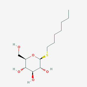 molecular formula C13H26O5S B133146 Heptyl 1-thiohexopyranoside CAS No. 148466-41-5