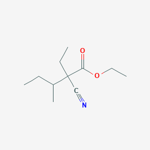 B1331461 Ethyl 2-cyano-2-ethyl-3-methylpentanoate CAS No. 71172-92-4