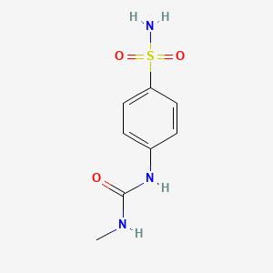 molecular formula C8H11N3O3S B1331462 Benzenesulfonamide, 4-[[(methylamino)carbonyl]amino]- CAS No. 129513-93-5