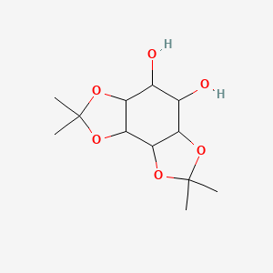 molecular formula C12H20O6 B1331463 2,2,7,7-Tetramethylhexahydrobenzo[1,2-d:3,4-d']bis[1,3]dioxole-4,5-diol CAS No. 65556-81-2