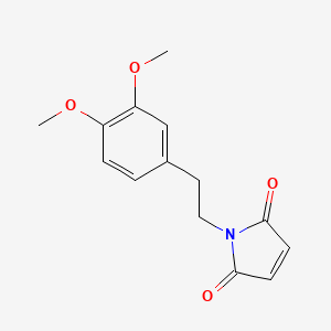 molecular formula C14H15NO4 B1331468 1-[2-(3,4-Dimethoxy-phenyl)-ethyl]-pyrrole-2,5-dione CAS No. 37597-19-6