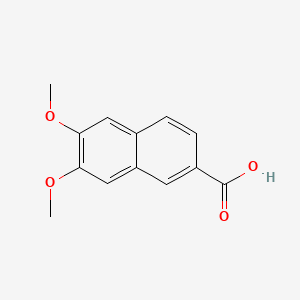 molecular formula C13H12O4 B1331470 6,7-Dimethoxy-2-naphthoic acid CAS No. 37707-78-1