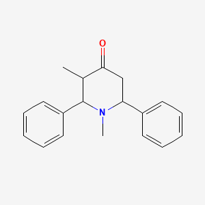 molecular formula C19H21NO B1331471 1,3-Dimethyl-2,6-diphenylpiperidin-4-one CAS No. 5554-58-5