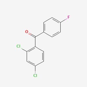 molecular formula C13H7Cl2FO B1331474 (2,4-Dichlorophenyl)(4-fluorophenyl)methanone CAS No. 65214-59-7