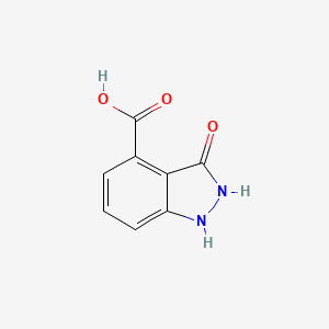 molecular formula C8H6N2O3 B1331475 3-OXO-4-INDAZOLINE CARBOXYLIC ACID CAS No. 7384-17-0