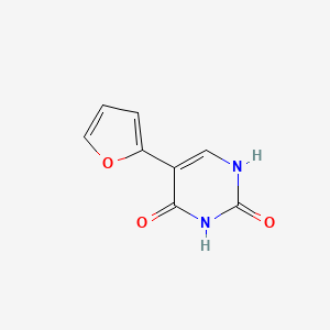 molecular formula C8H6N2O3 B1331486 5-(furan-2-yl)-1H-pyrimidine-2,4-dione CAS No. 55625-98-4