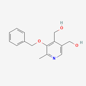 molecular formula C15H17NO3 B1331489 [4-(Hydroxymethyl)-6-methyl-5-phenylmethoxypyridin-3-yl]methanol CAS No. 7442-21-9