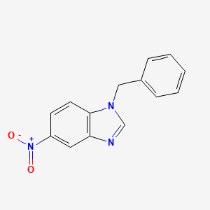molecular formula C14H11N3O2 B1331499 1-benzyl-5-nitro-1H-1,3-benzimidazole CAS No. 15207-93-9