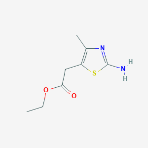 molecular formula C8H12N2O2S B1331504 乙酸(2-氨基-4-甲基-1,3-噻唑-5-基)乙酯 CAS No. 78468-68-5