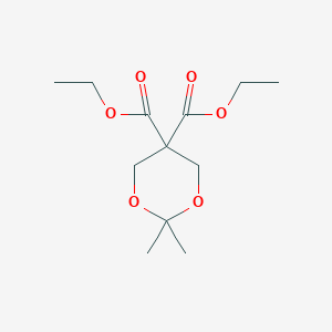 molecular formula C12H20O6 B1331508 2,2-二甲基-1,3-二氧六环-5,5-二甲酸二乙酯 CAS No. 51335-75-2