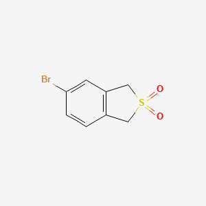molecular formula C8H7BrO2S B1331509 5-Bromo-1,3-dihydro-benzo(c)thiophene 2,2-dioxide CAS No. 351005-12-4