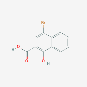 molecular formula C11H7BrO3 B1331511 4-Bromo-1-hydroxy-2-naphthoic acid CAS No. 5813-37-6